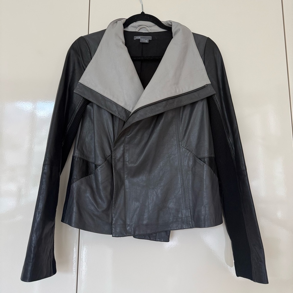 VINCE 100% Lamb Leather Jacket